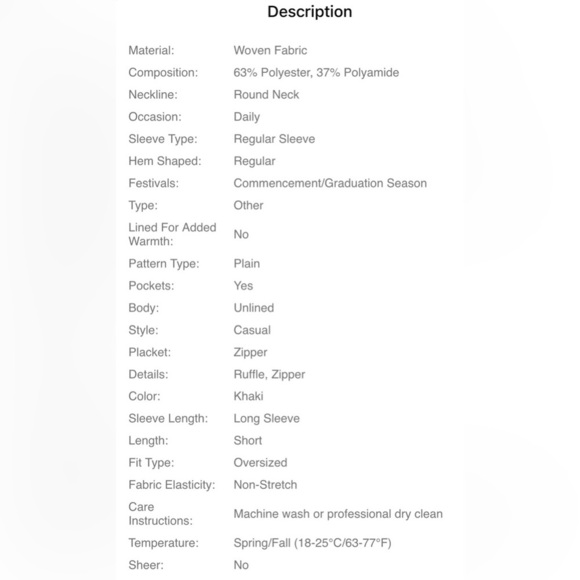 Women's Cream Ruffle Jacket - Picture 9 of 9